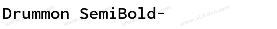 Drummon SemiBold字体转换
